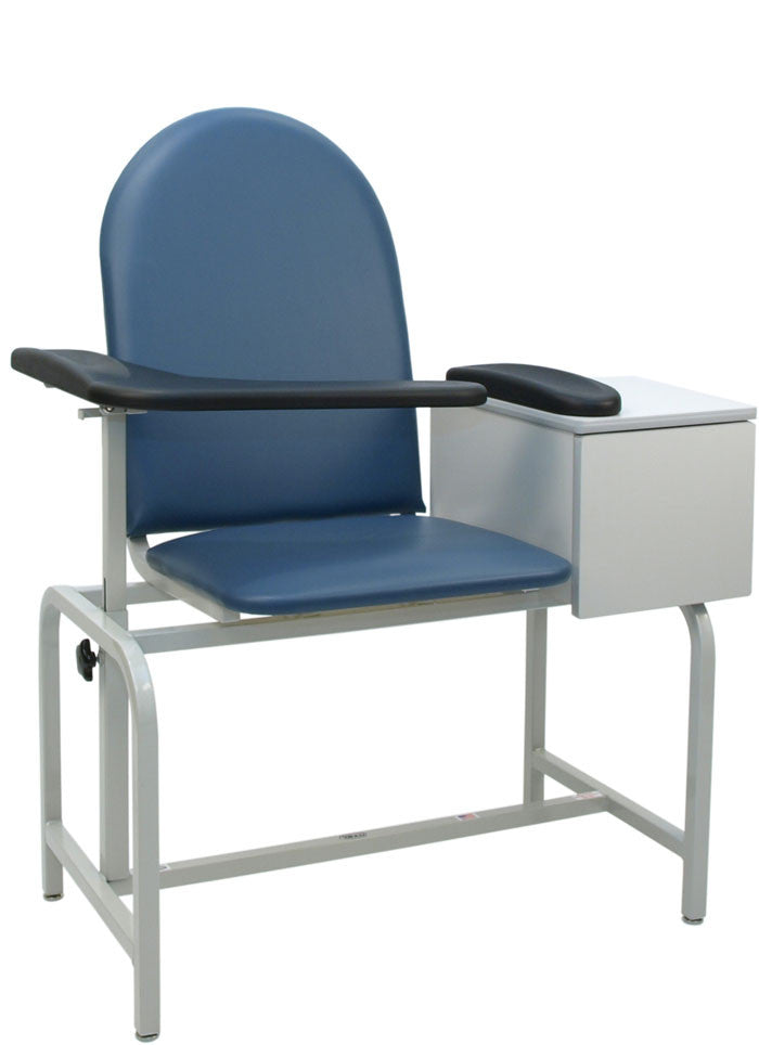 New Winco 2572 Padded Blood Drawing Chair with Cabinet